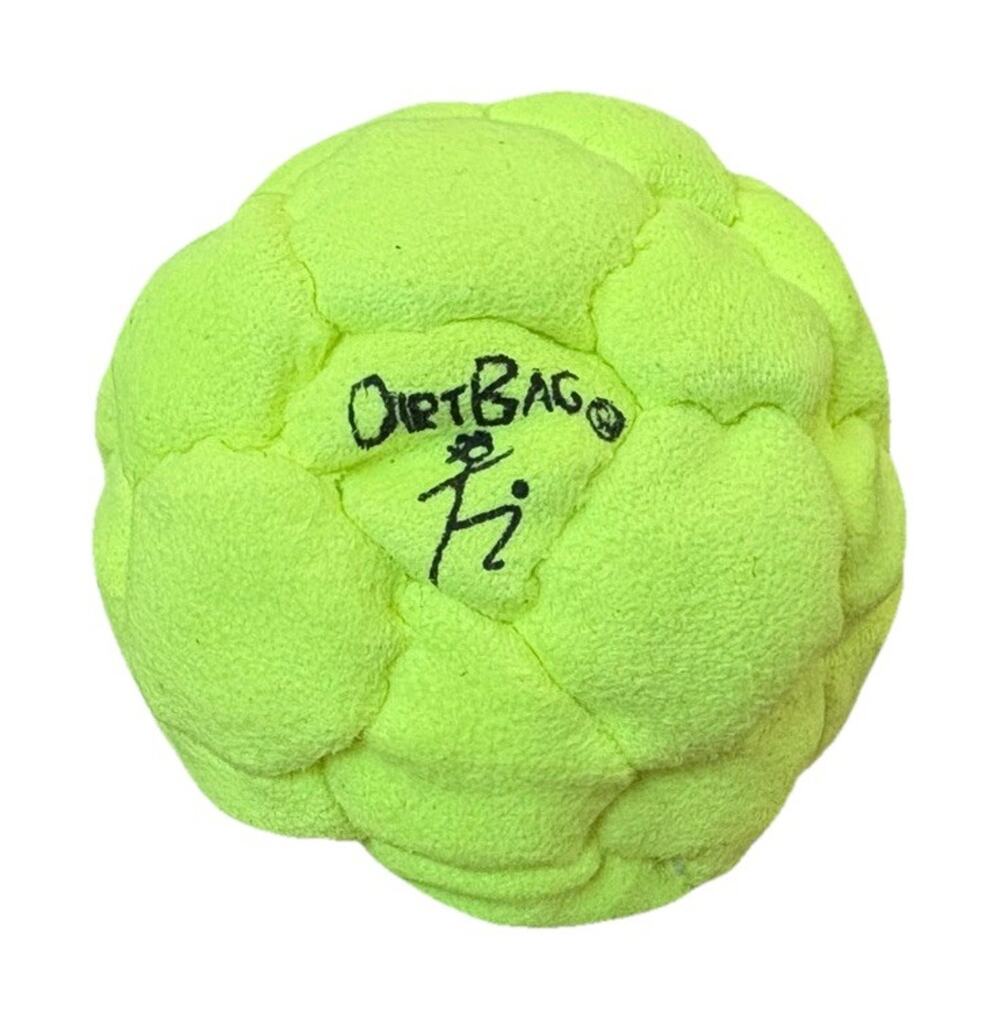 🔥World Footbag Dirtbag 32 Footbag Hacky Sack NEON GREEN BNWT🔥